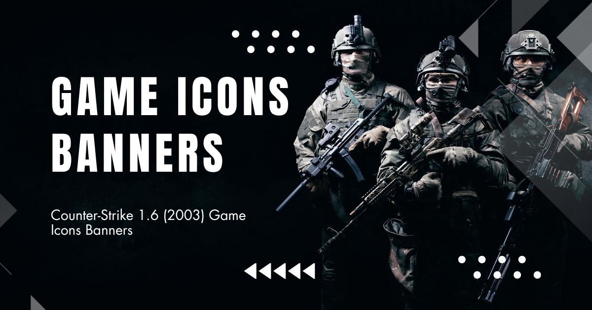 Counter-Strike 1.6 (2003) Game Icons Banners